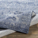 Garminge Traditional Bright Blue Area Rug
