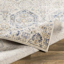Geelbroek Traditional Bright Blue Area Rug