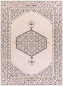 Lieving Traditional Pale Pink Area Rug