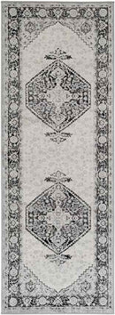 Lubbinge Traditional Black Area Rug