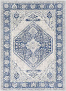 Lubbinge Traditional Navy Area Rug