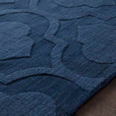 Bergerac Modern Dark Blue Area Rug