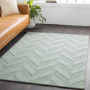 Menton Modern Ice Blue Area Rug