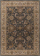 Palaiseau Traditional Denim Area Rug