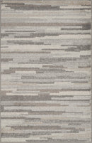 Orvelte Modern Medium Gray/Tan/White Area Rug