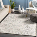 Schipborg Traditional Metallic Gold Area Rug