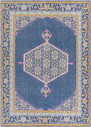 Lieving Traditional Navy Area Rug