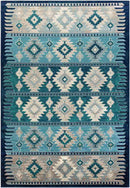 Arizona Rustic Dark Blue Area Rug