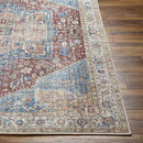 Esslingen Traditional Burnt Orange Washable Area Rug