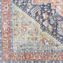 Esslingen Traditional Navy Washable Area Rug