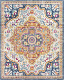 Deinum Traditional Navy Area Rug