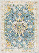 Dedgum Traditional Navy Area Rug