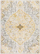 Cornjum Traditional Yellow Area Rug