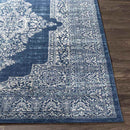 Burgwerd Traditional Navy Area Rug