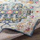 Buttinga Traditional Sky Blue/Saffron Area Rug