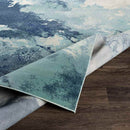Britsum Modern Dark Blue Area Rug