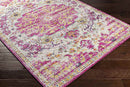 Achlum Traditional Bright Pink Area Rug