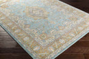 Baburen Traditional Bright Yellow Area Rug