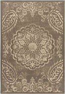Honderd Traditional Dark Brown Area Rug