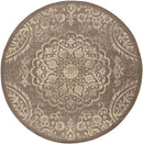 Honderd Traditional Dark Brown Area Rug