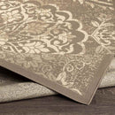 Honderd Traditional Dark Brown Area Rug