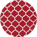 Rimini Cottage Bright Red Area Rug