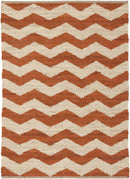 Zwarteweg Global Burnt Orange Area Rug