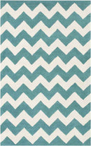 Zwiep Modern Teal Area Rug