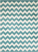 Zwiep Modern Teal Area Rug