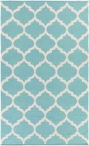 Zeddam Modern Aqua Area Rug