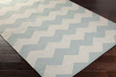 Zetten Modern Aqua Area Rug