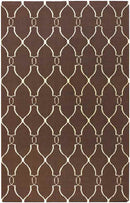 Hendon Modern Dark Brown Area Rug