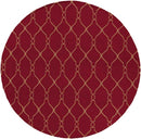 Hendon Modern Dark Red Area Rug