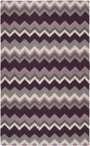 Weende Modern Dark Purple Area Rug