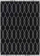 Tange Modern Black Area Rug