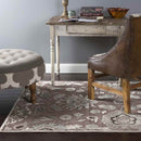 Oldorp Traditional Dark Brown Area Rug