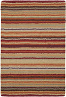Oling Modern Burgundy Area Rug