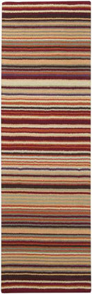 Oling Modern Burgundy Area Rug