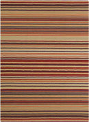 Oling Modern Burgundy Area Rug