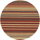Oling Modern Burgundy Area Rug