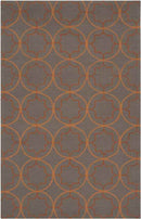 Oostwold Modern Dark Brown Area Rug