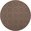 Oostwold Modern Dark Brown Area Rug