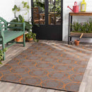 Oostwold Modern Dark Brown Area Rug