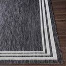 Wezep Traditional Dark Gray Area Rug