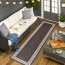 Wezep Traditional Dark Gray Area Rug
