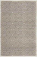 Toldijk Modern Dark brown/Cream Area Rug