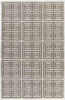 Toldijk Modern Dark brown/Cream Area Rug