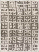 Toldijk Modern Dark brown/Cream Area Rug