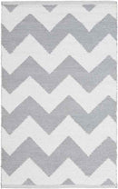 Tolkamer Modern Gray/White Area Rug