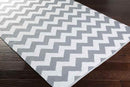 Tolkamer Modern Gray/White Area Rug
